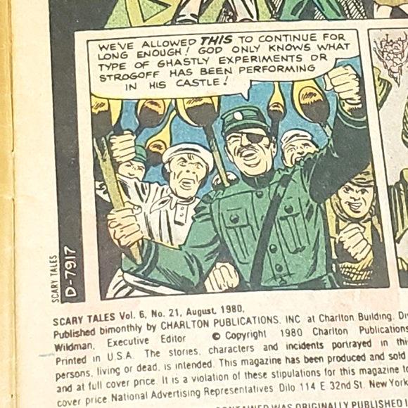 Scary Tales Vol 2 No 8 & Vol 6 No 21 Lot of 2 Vintage Charlton Comics - Picture 3 of 7